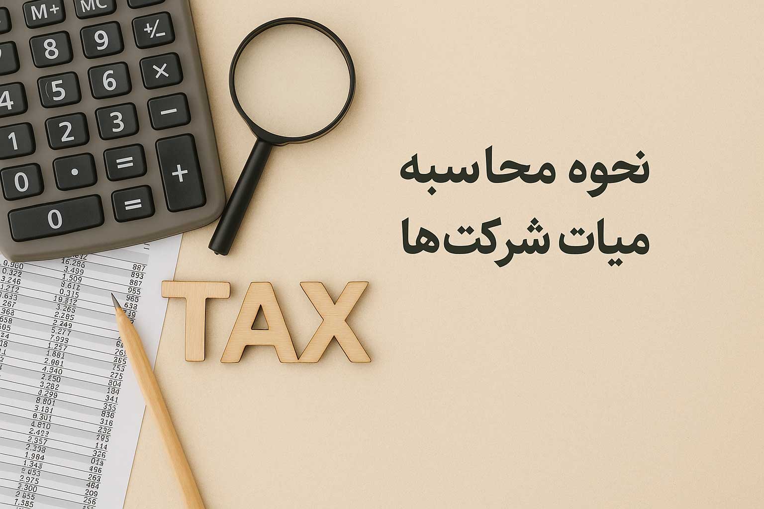 محاسبه مالیات شرکت‌ها